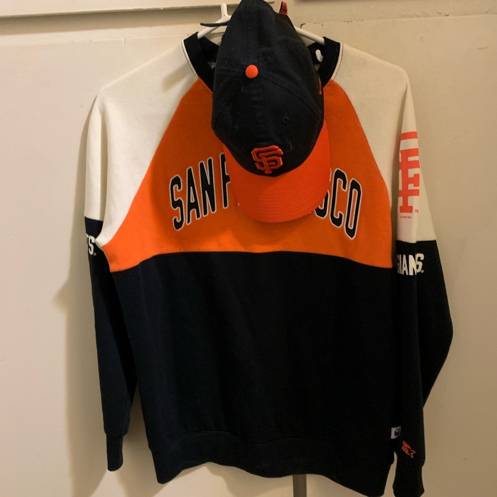 Women’s Giants Starter Crewneck + bonus NE 47’ cap